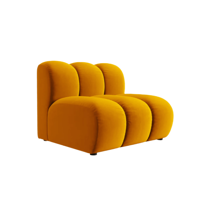 Lupine velvet armchair