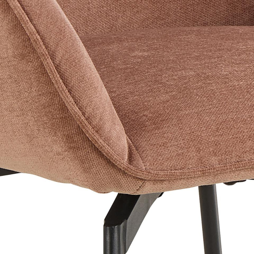 Clara chenille swivel chair