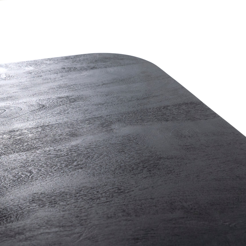 Aron kerek étkezőasztal – 150 cm, fekete mangófából