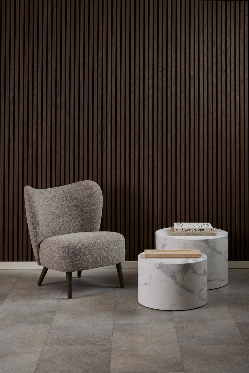 Dice marble effect coffee table set Ø58