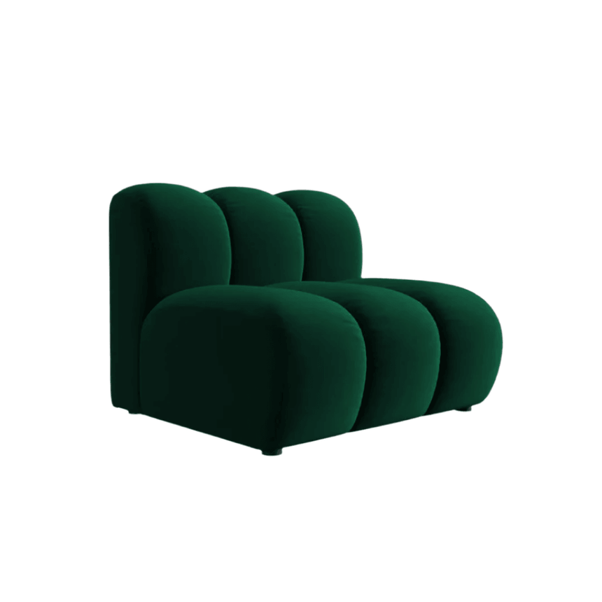 Lupine velvet armchair