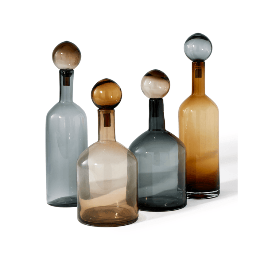 Bubbles and Bottles glass decoration set small