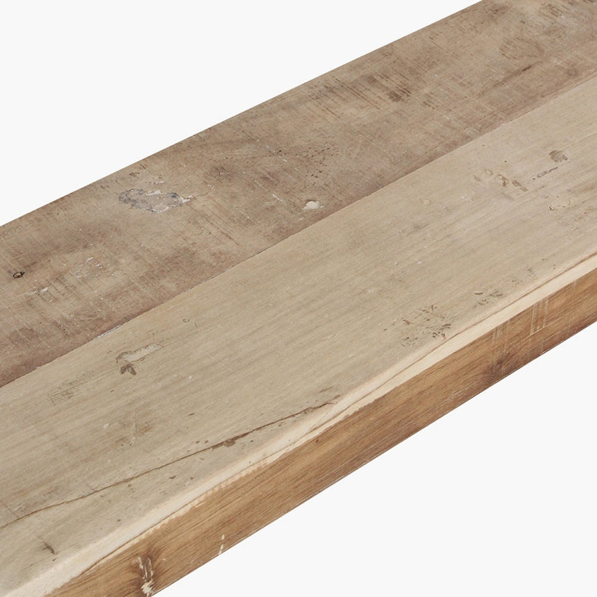 Limewash wood folding bench