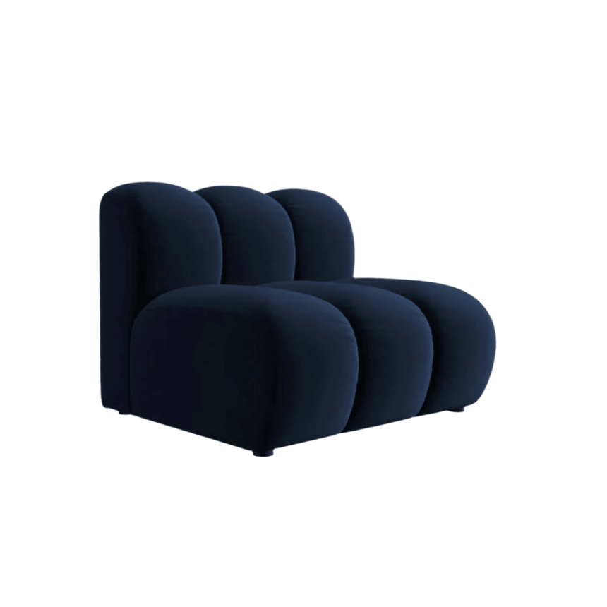 Lupine velvet armchair