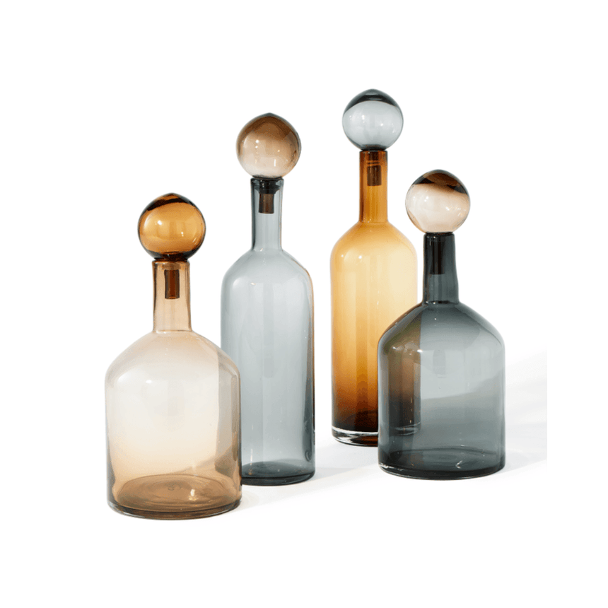 Bubbles and Bottles glass decoration set small