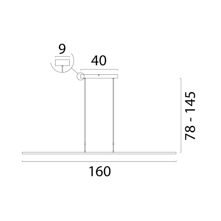 Iota metal pendant lamp 160
