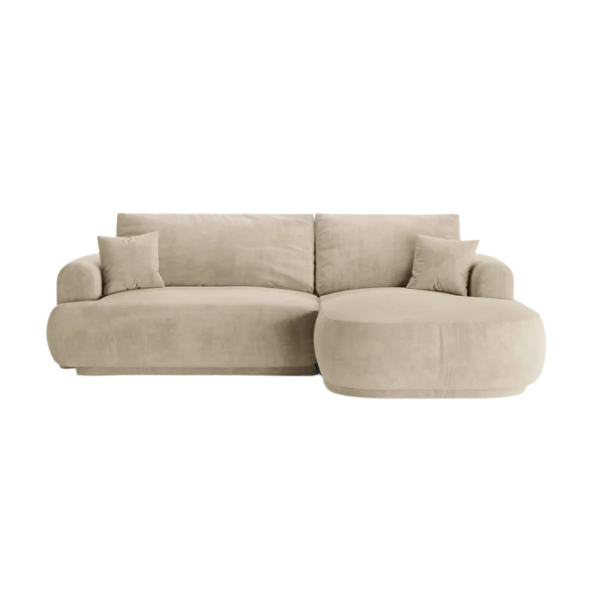 Ella jobbos bársony sarokkanapé