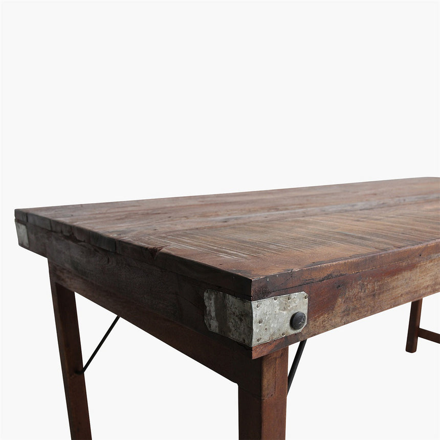 Dining wooden folding table 165x75
