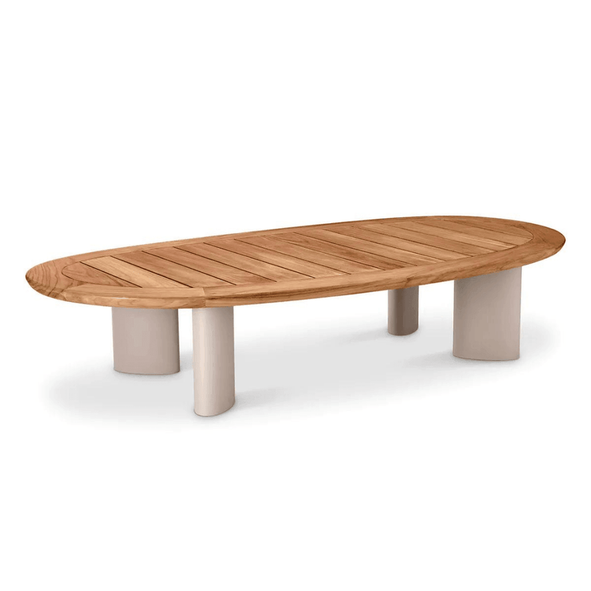 Free Form wooden garden coffee table
