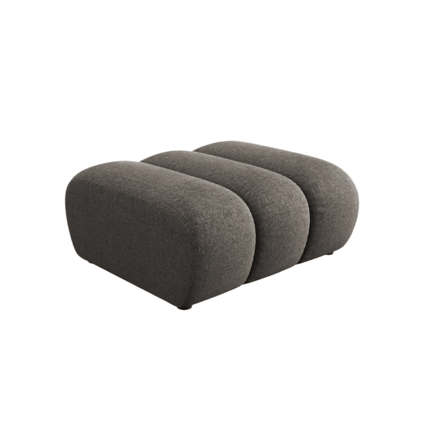 Lupine chenille pouf