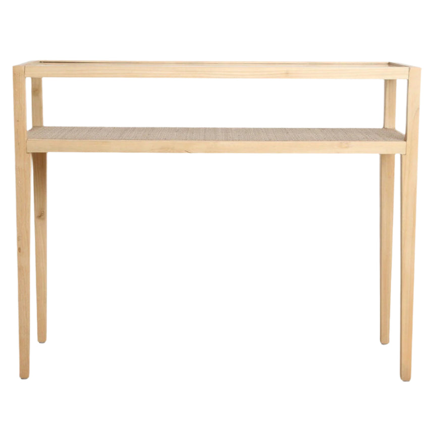 Scandi wooden console table