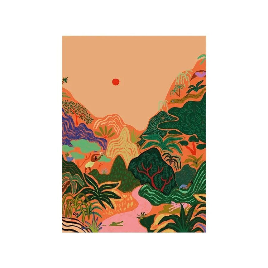Hidden Paradise design canvas print