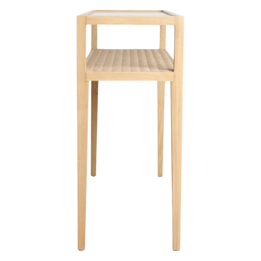 Scandi wooden console table