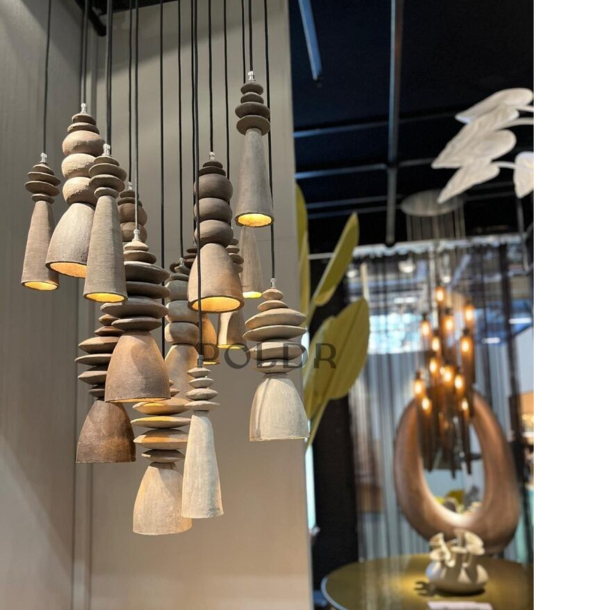 Stones agyag függőlámpa