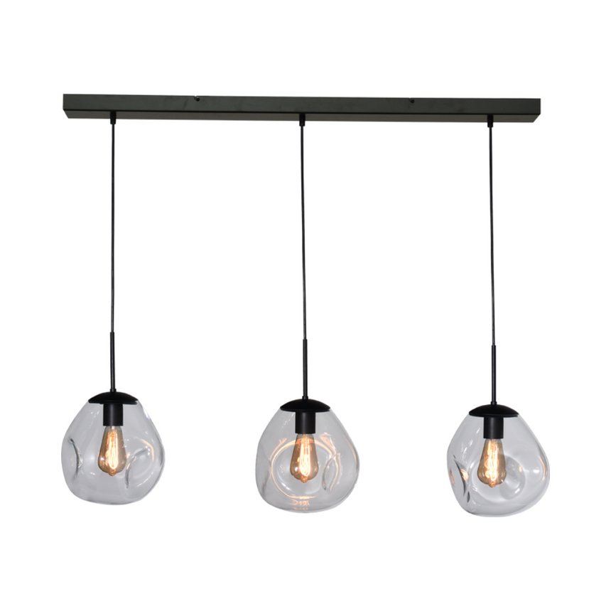 Lava 3 izzós átlátszó üveg függőlámpa