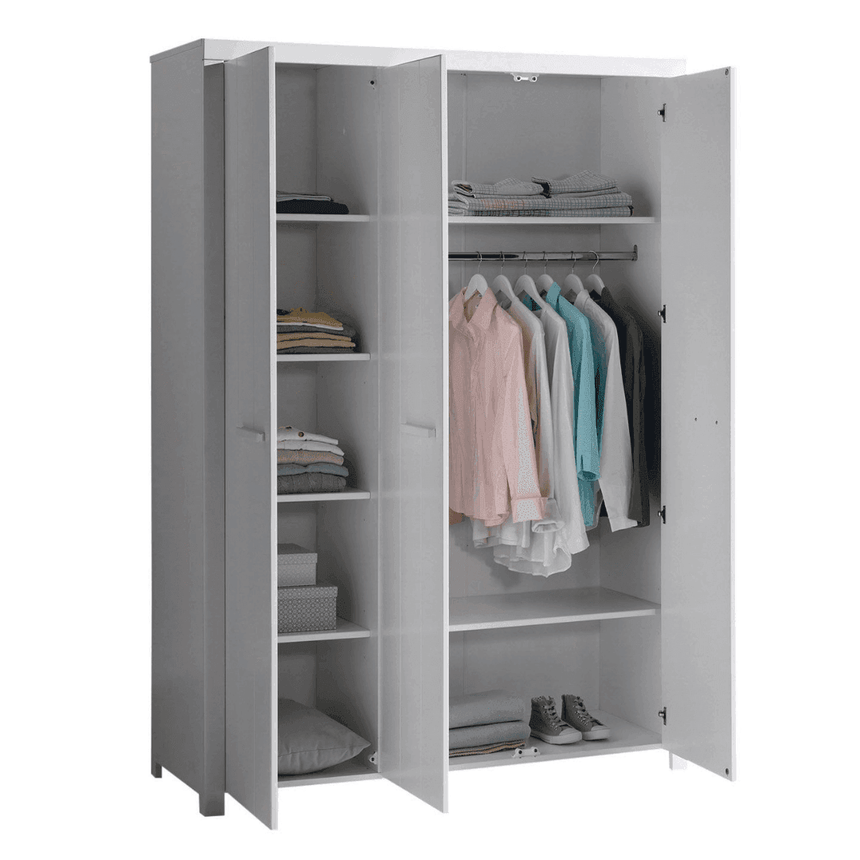 Erik 3-door wooden children's wardrobe