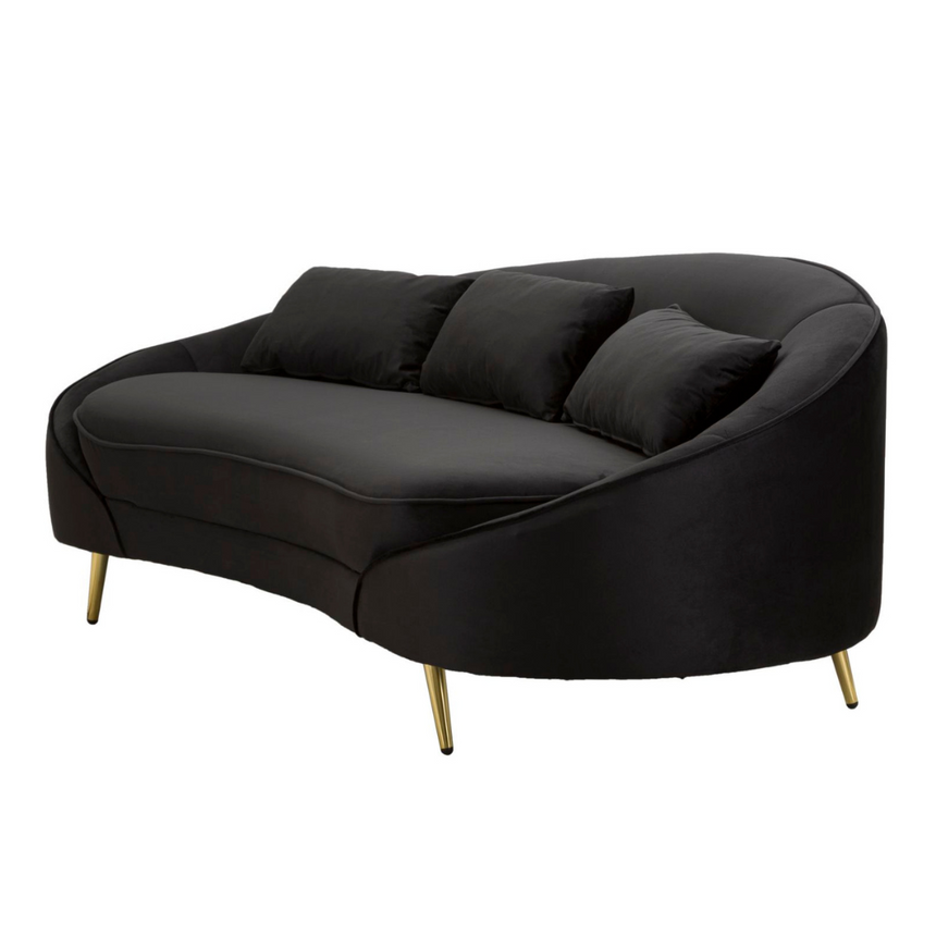 Oslo 3-seater velvet sofa