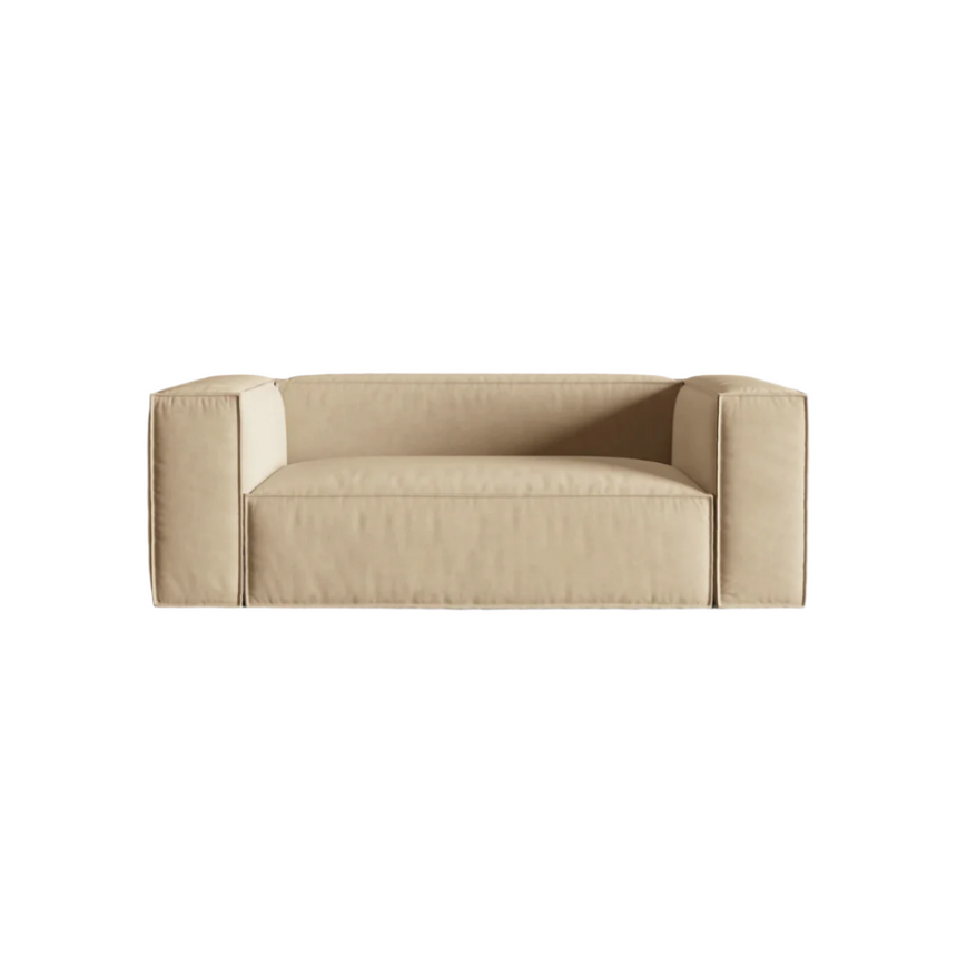 Ruby 2-seater velvet sofa