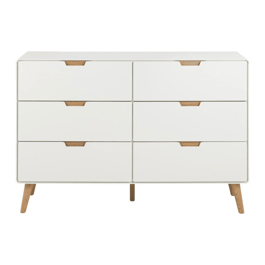 Lowell 6 fiókos fa komód - Dutch Home