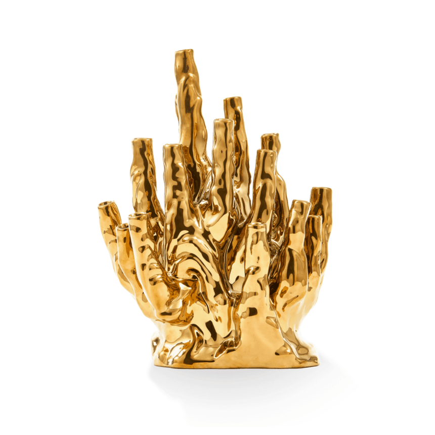 Coral 20 porcelain vase