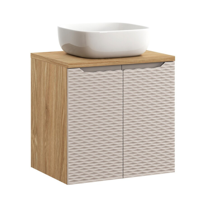 Baggy woven chenille pouf