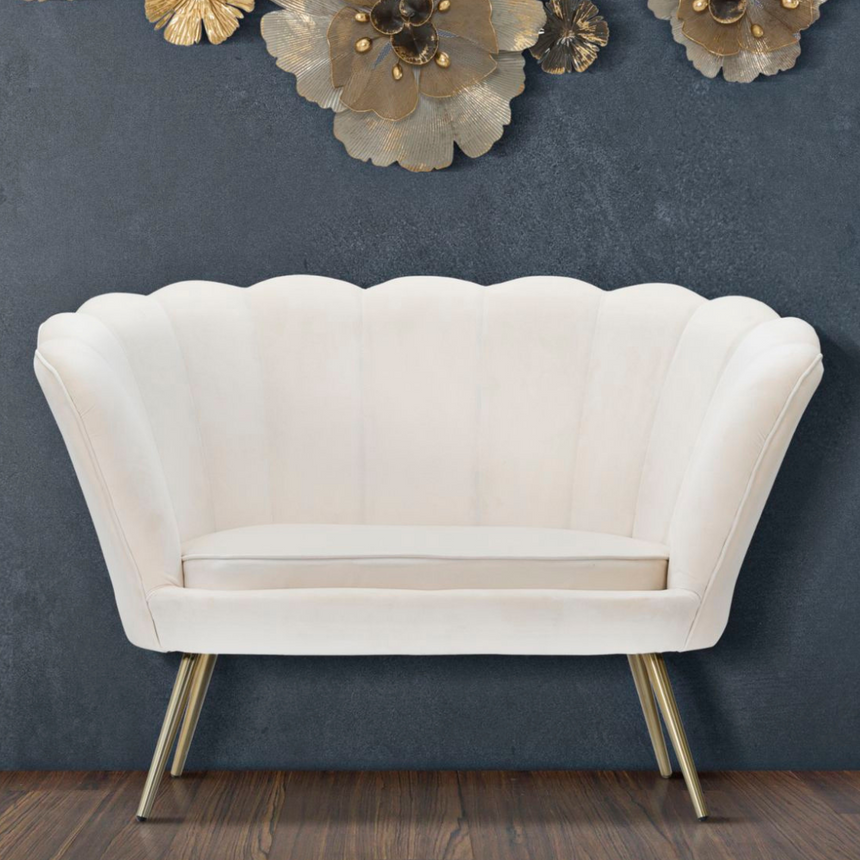 Vienna 1.5-seater velvet sofa