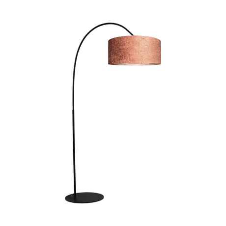 Arch fabric floor lamp with black frame 183x91
