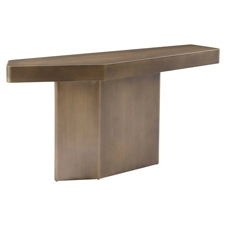 Hexa metal console table