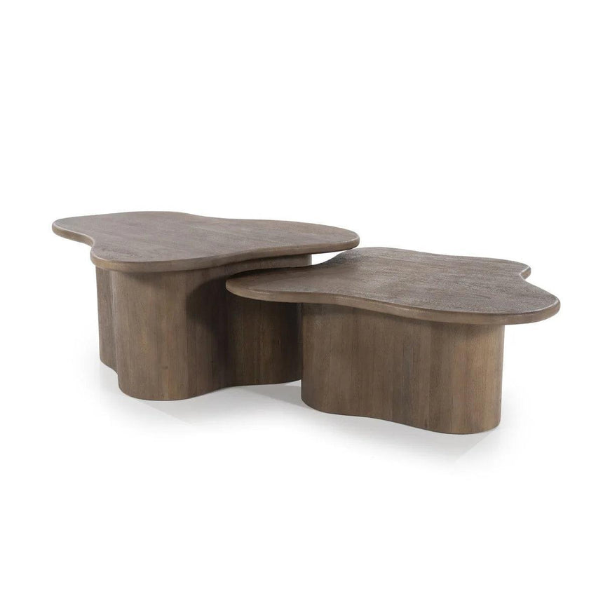 Fall wooden coffee table set