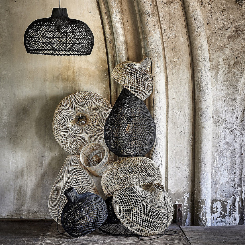 Maze rattan függőlámpa Ø57