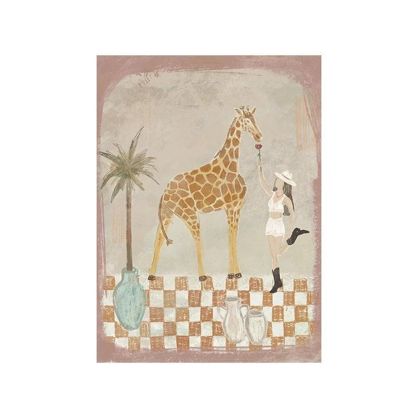 Feeding Rose design canvas print