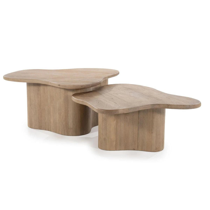 Fall wooden coffee table set