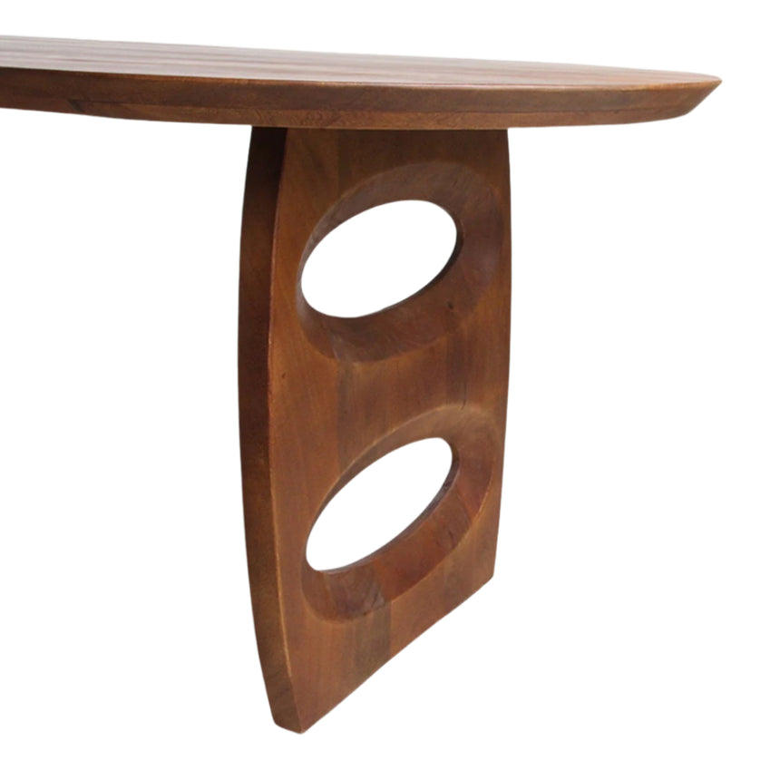 Bullnose Teardrop fa étkezőasztal 200x90