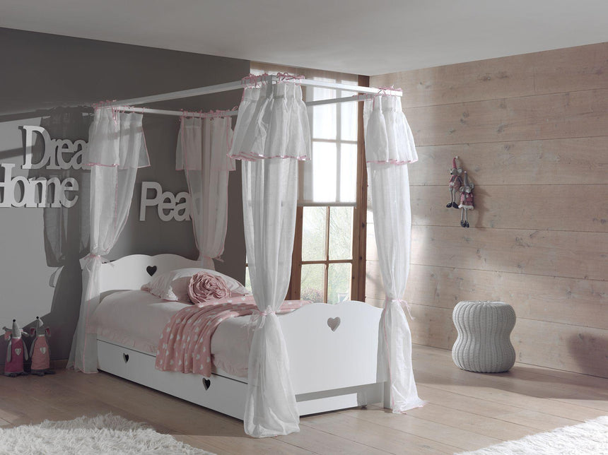 Amori63 canopy wooden children's bed 90x200