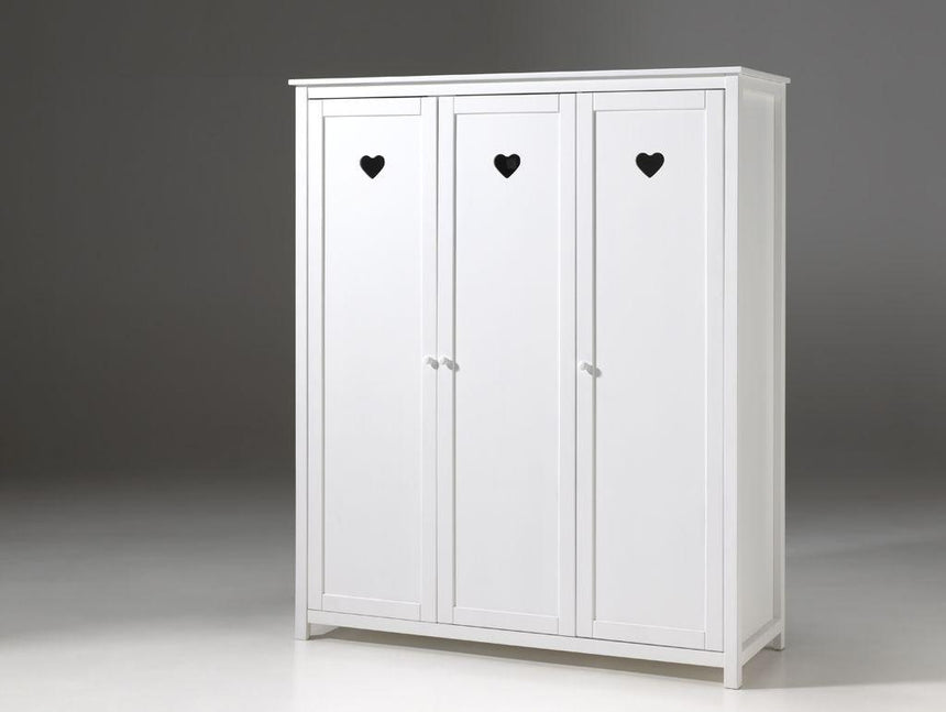 Amori 3-door wooden children's wardrobe