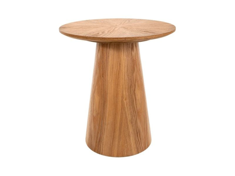 Angelo kerek dohányzóasztal / lerakóasztal – Furnérozott kivitelben, Ø 45 cm