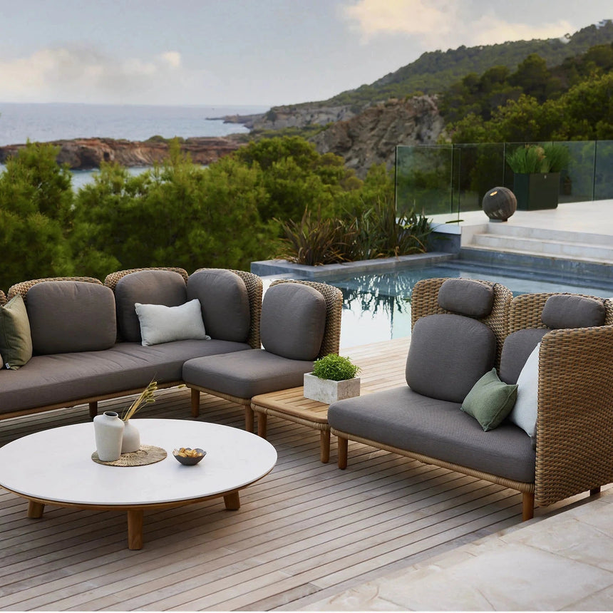 Arch fa kerti dohányzóasztal