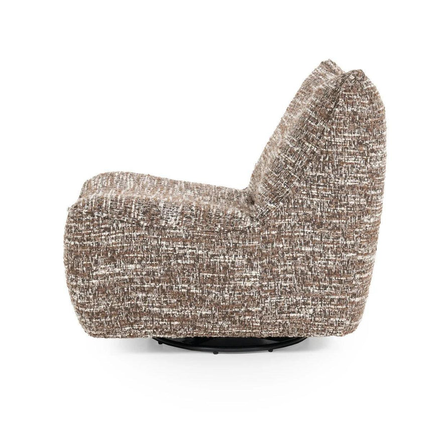 Loys fabric swivel armchair