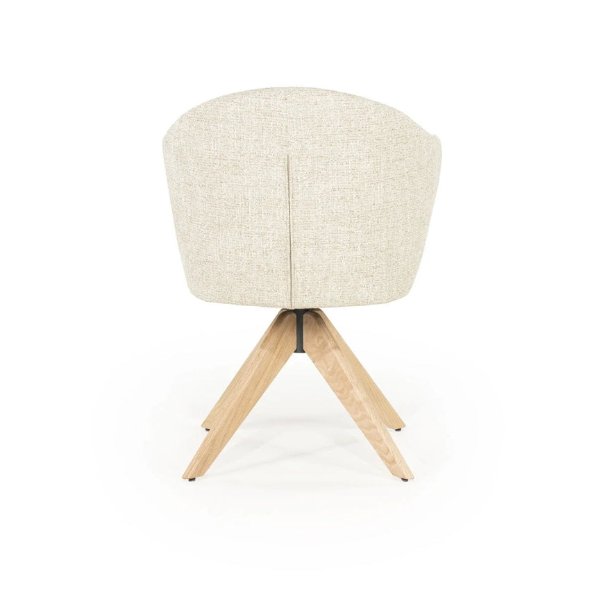 Connor szövet forgószék fa lábbal