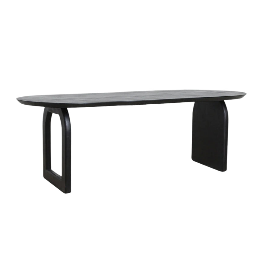 Bullnose Mix wood dining table 200x90