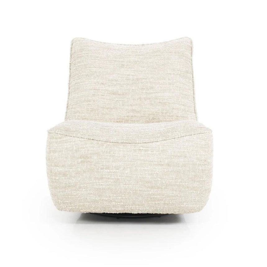 Loys fabric swivel armchair