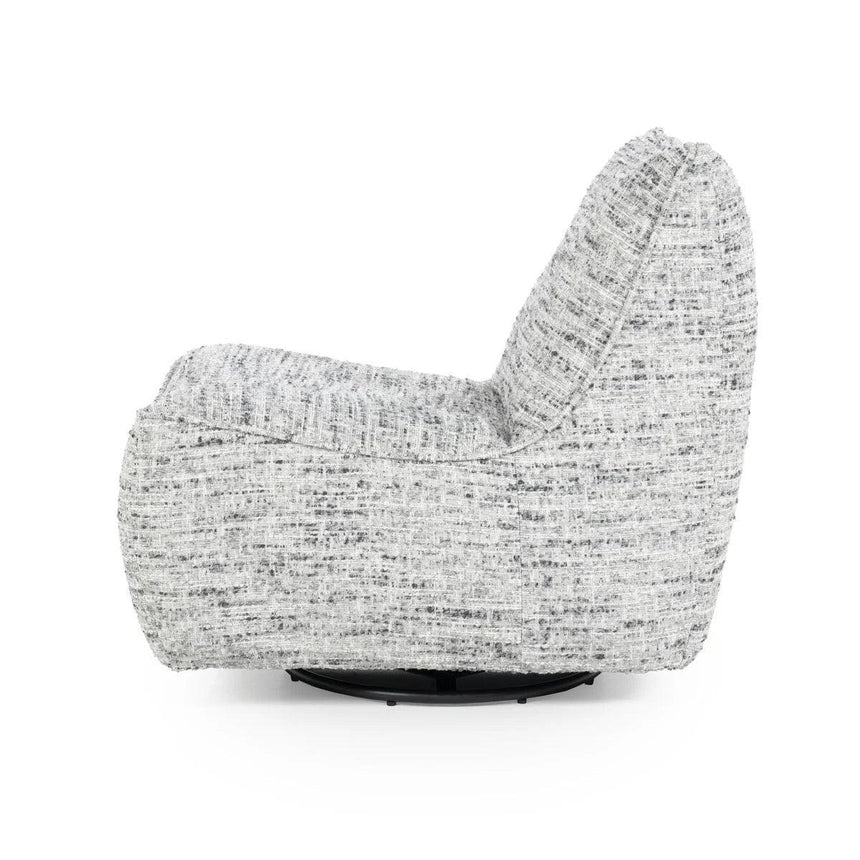 Loys fabric swivel armchair