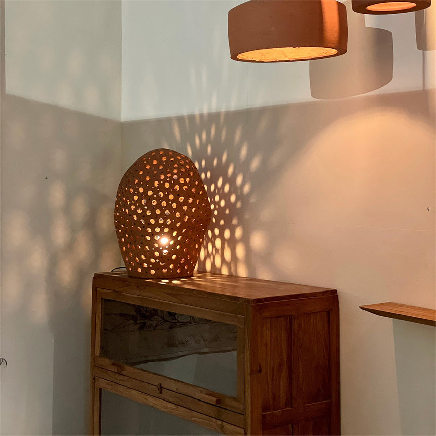 Terra Bob clay floor lamp