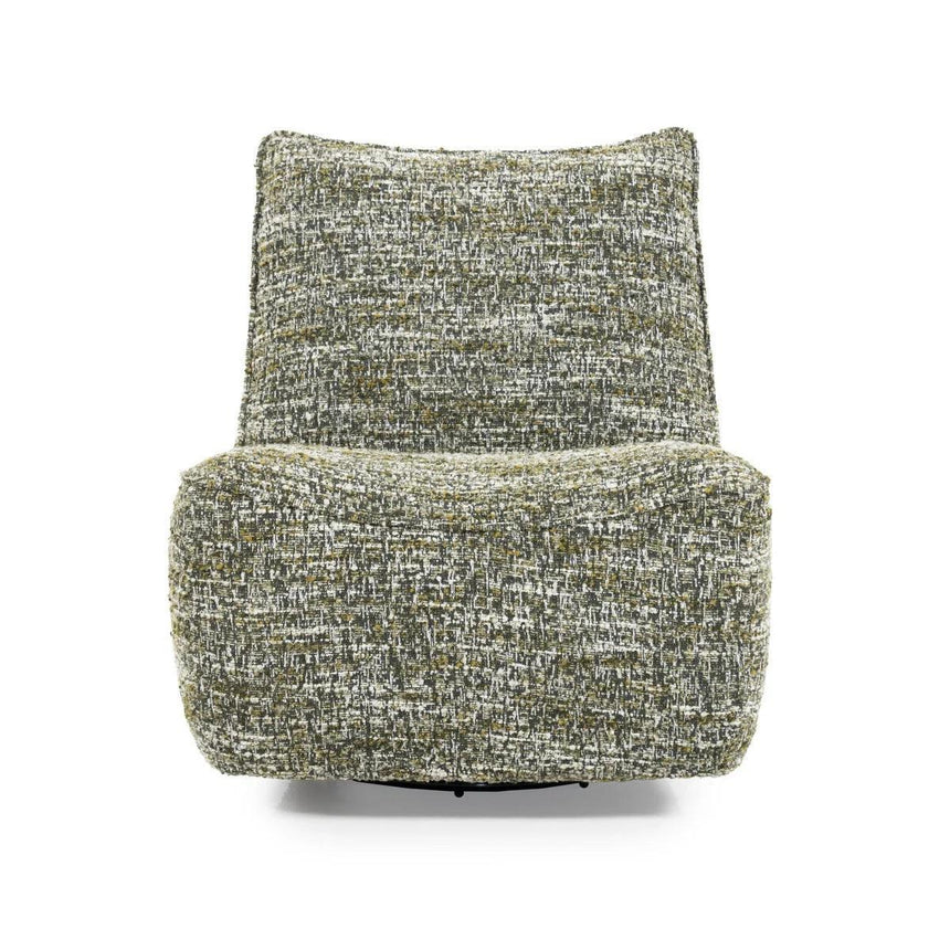 Loys fabric swivel armchair