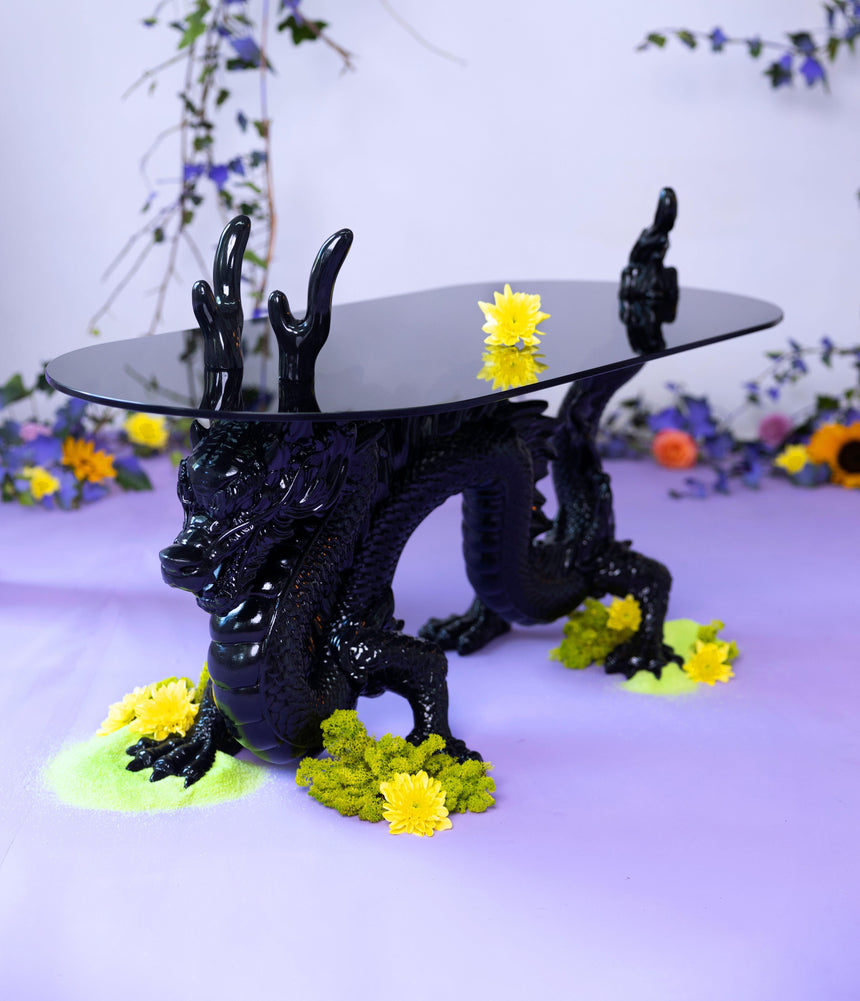 Dragonized Bastard resin coffee table