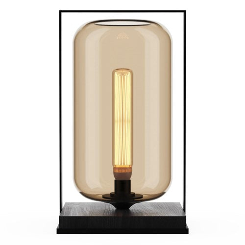 Tube Wood fa asztali lámpa Ø35x60