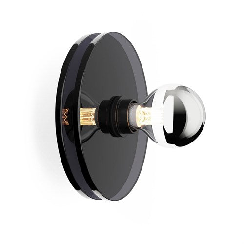 Discus fém falilámpa