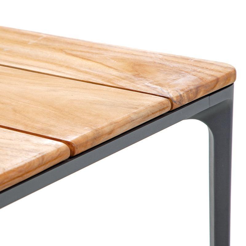 Bahamas extendable wooden garden table 220x100