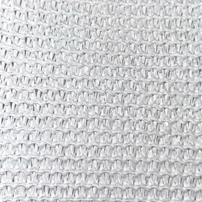 Raffia-effect floating fabric sun lounger