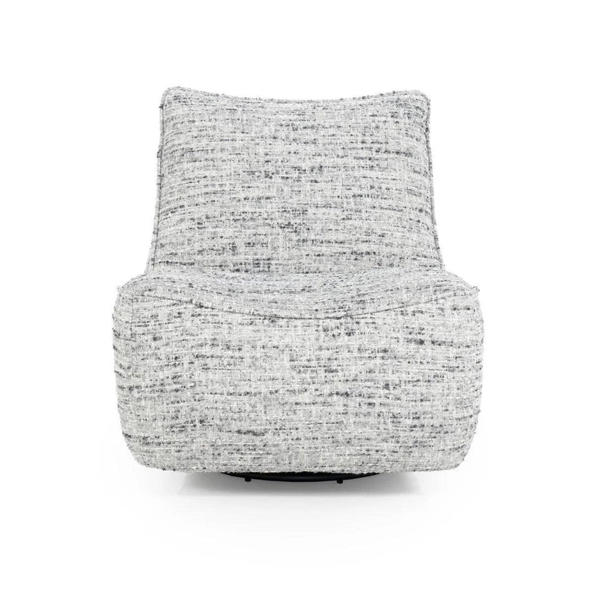 Loys fabric swivel armchair